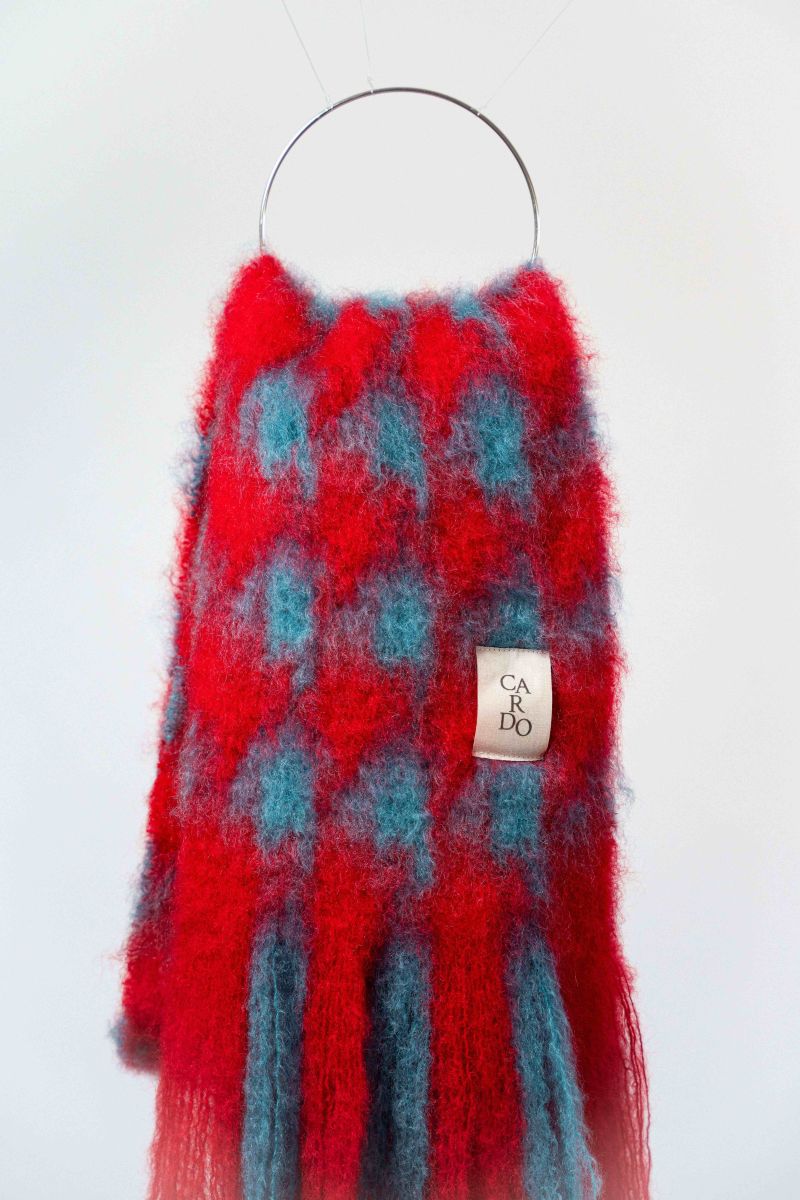 Red Chess Maxi Scarf