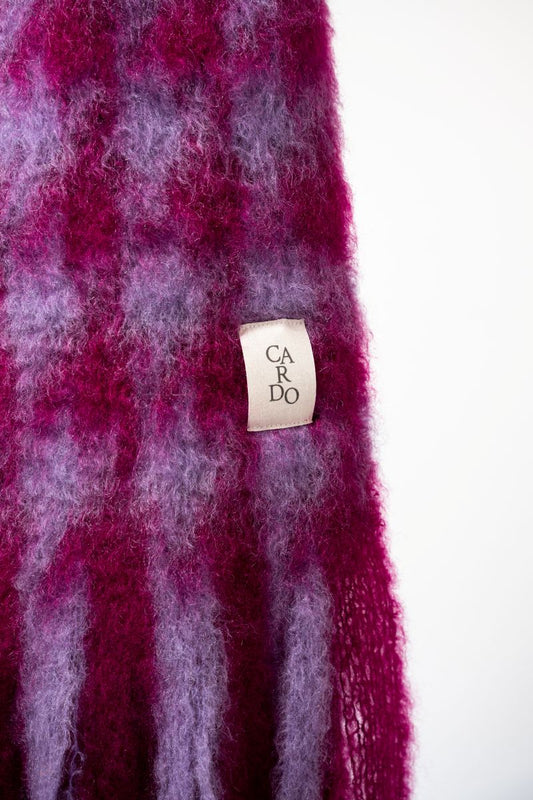 Pink Chess Maxi Scarf