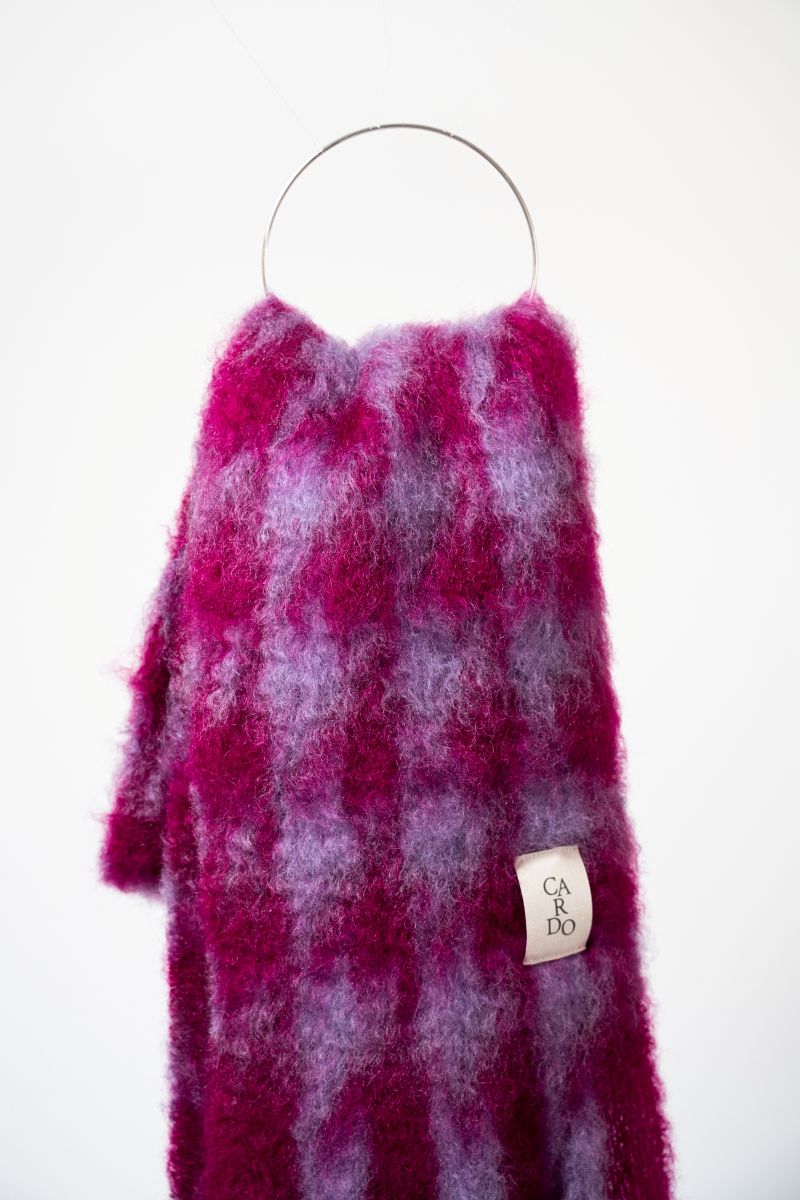 Pink Chess Maxi Scarf